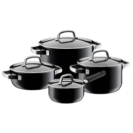 Puodų rinkinys „Fusiontec Mineral Black“ (4vnt.)