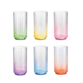 Stiklinės RAINBOW (500 ml., 6vnt.)