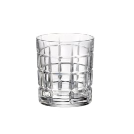 Krištolo stiklinės viskiui TIME SQUARE (6 vnt., 320 ml)
