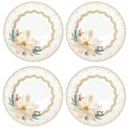 Lėkštės WHITE ELEGANCE (4vnt.,19cm)