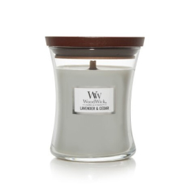WoodWick žvakė „LAVENDER & CEDAR“