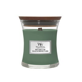 WoodWick žvakė „MINT LEAVES & OAK“