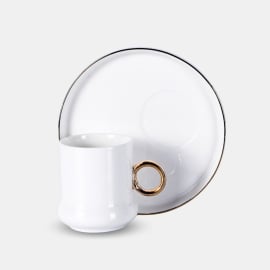 Puodeliai su lėkštelėmis NEVADA (2vnt. 100ml)