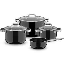 Puodų rinkinys FUSIONTEC MINERAL PRO BLACK (4 vnt.)