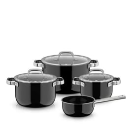 Puodų rinkinys FUSIONTEC MINERAL PRO BLACK (4 vnt.)