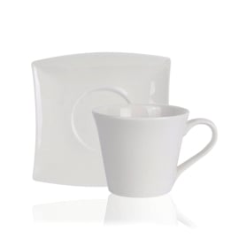 Puodeliai su lėkštelėmis „ZARA“ (2 vnt., 220 ml)