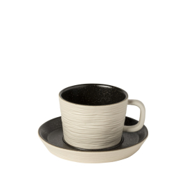 Puodelis su lėkštele NOTOS BLACK (200 ml)