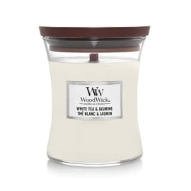 WoodWick žvakė „WHITE TEA & JASMINE“