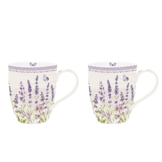 Puodeliai LAVENDER FIELD (2vnt. 350ml)