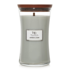 WoodWick žvakė „LAVENDER & CEDAR“