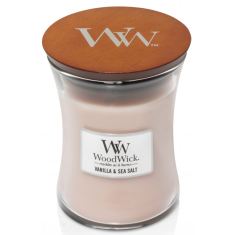 WoodWick žvakė „VANILLA & SEA SALT“