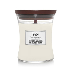 WoodWick žvakė „WHITE TEA & JASMINE“