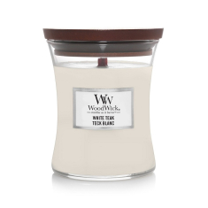 WoodWick žvakė „WHITE TEAK“